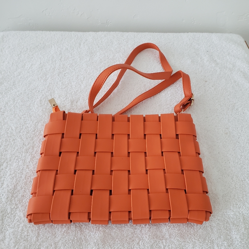 Anthropologie womens orange  bag